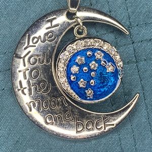 I love you to the moon and back necklace